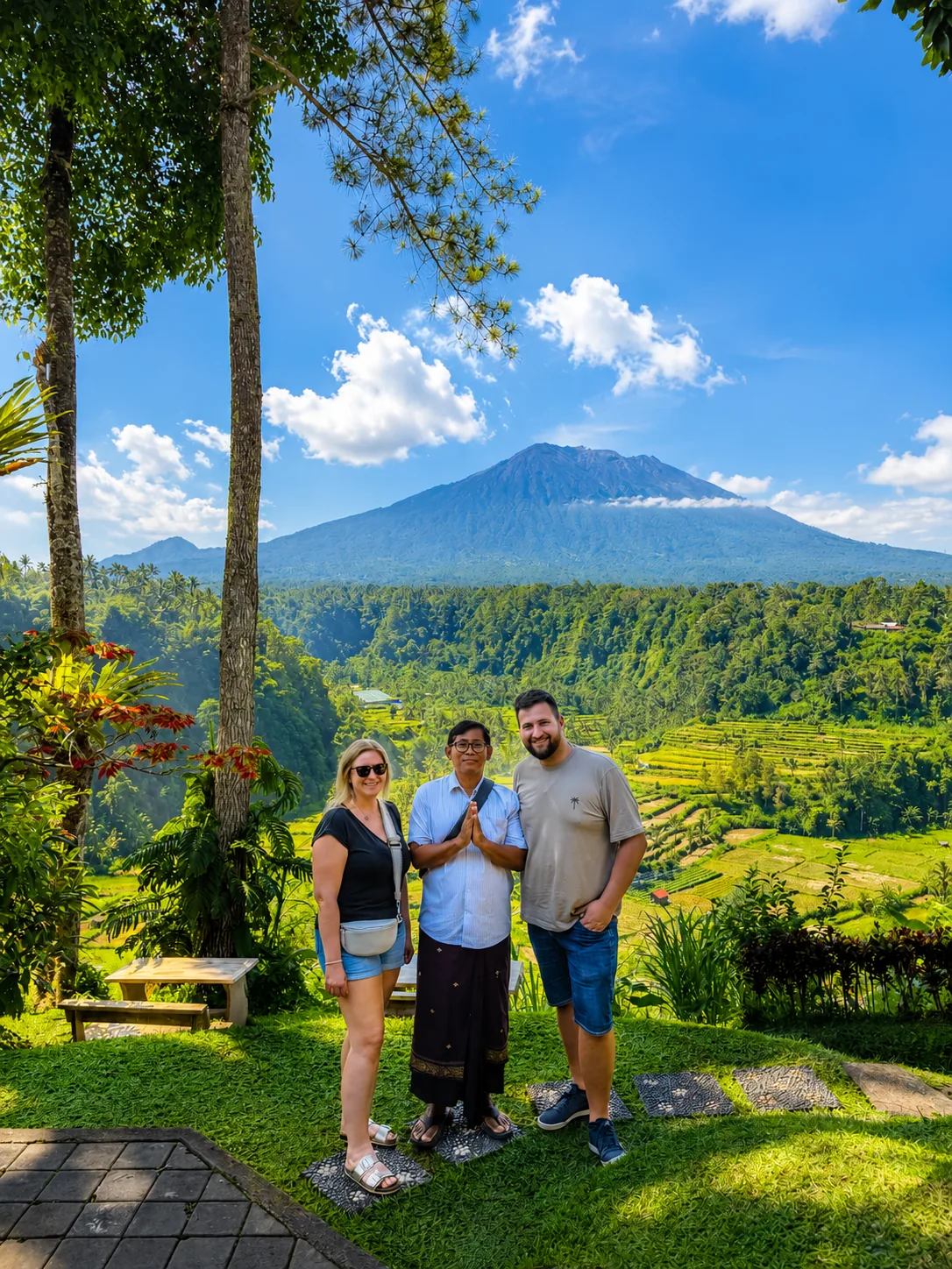 East Bali day tour with temples and rice terraces