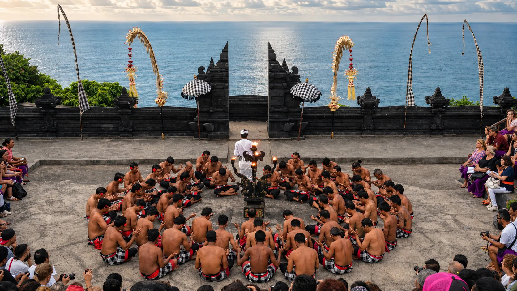 Uluwatu Tempel und Kecak Feuertanz